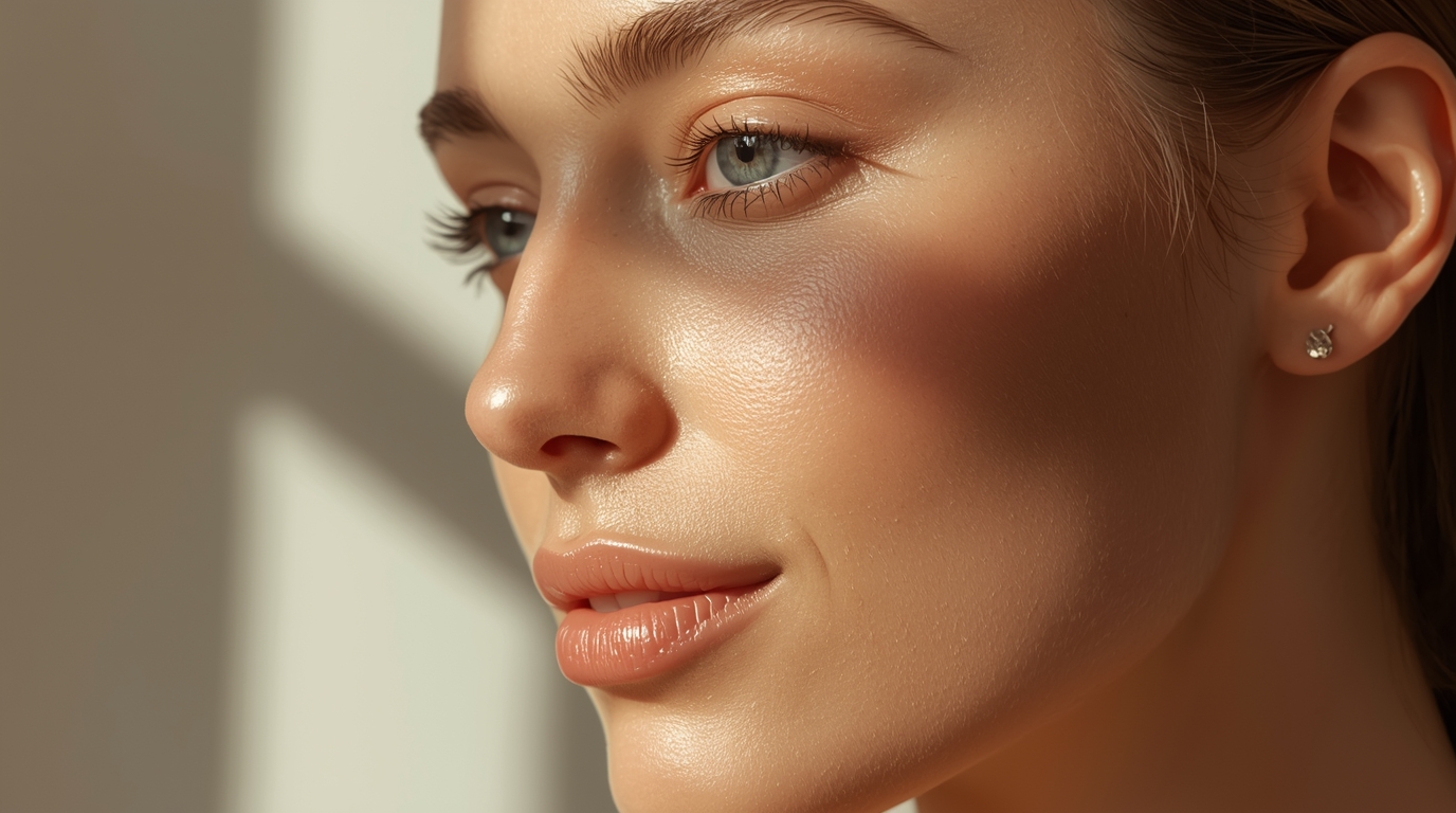 Close-up of a woman's face.