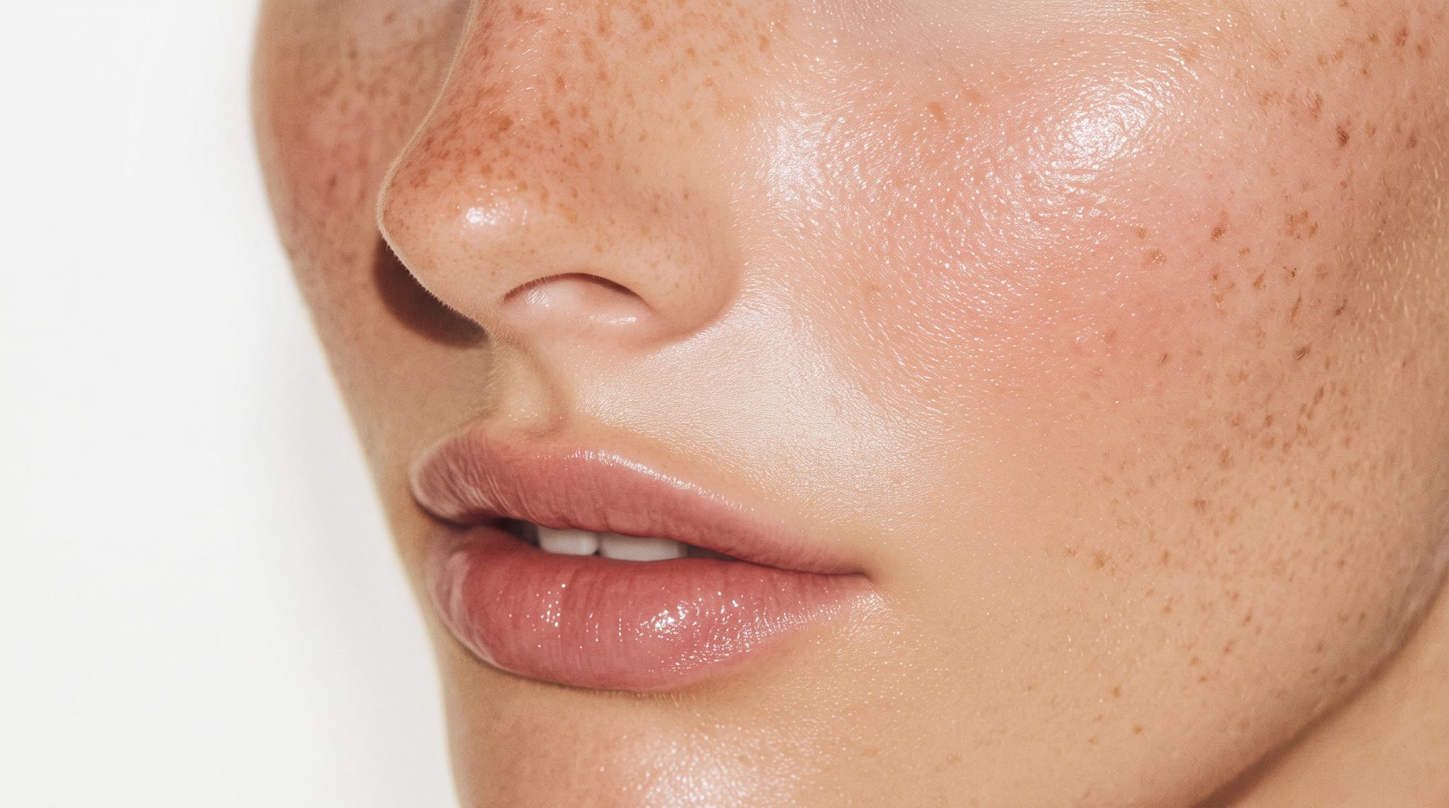 Close-up of lips and lower face showing dermal filler treatment results for Juvederm